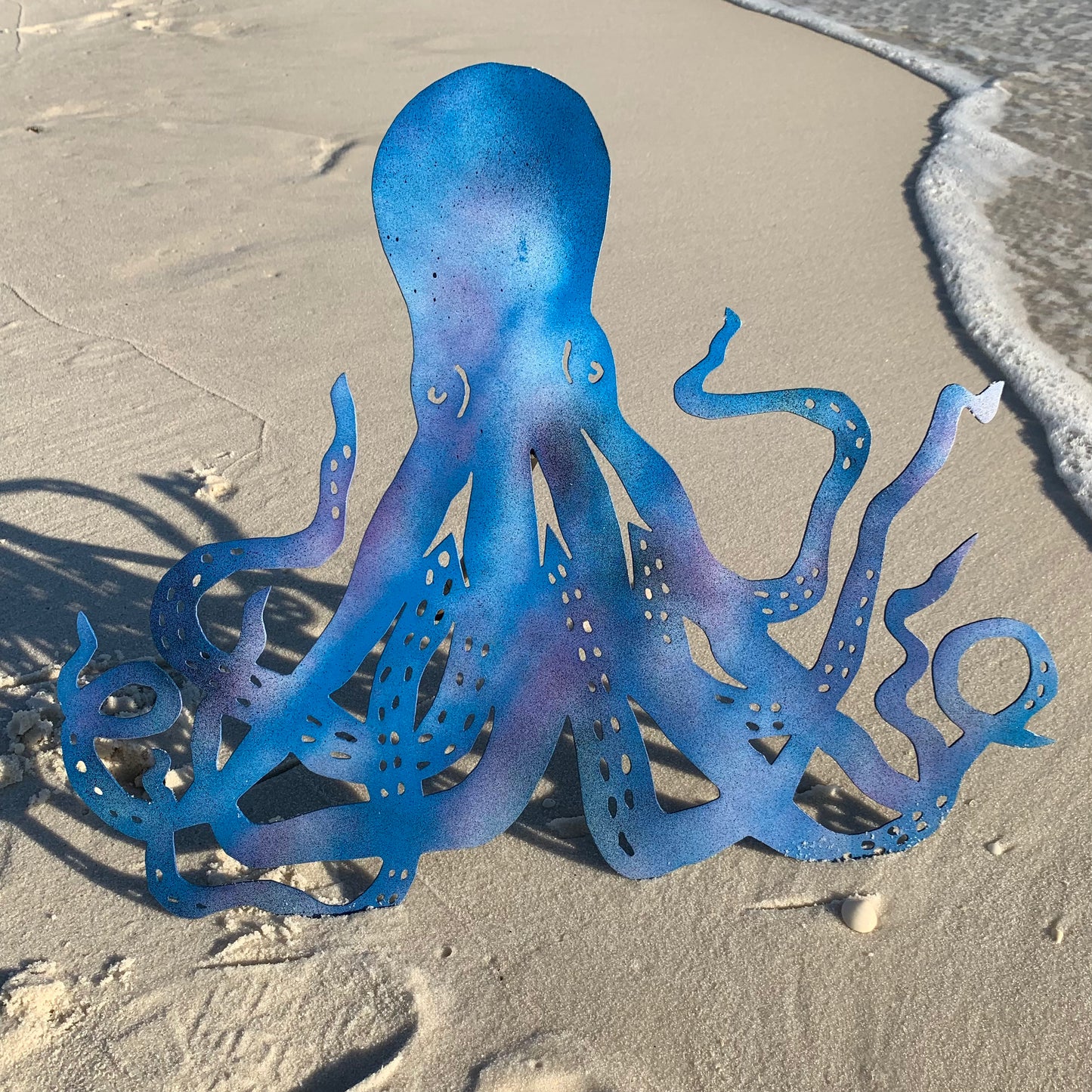 Octopus | Hand-Painted | Metal Wall Art