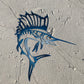 Sailfish | Hand-Painted | Metal Wall Art