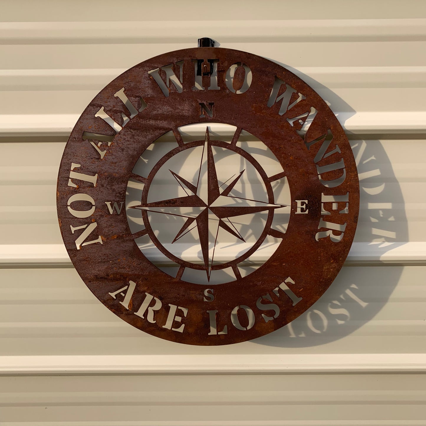 Not All Who Wander Are Lost Compass | Metal Wall Art