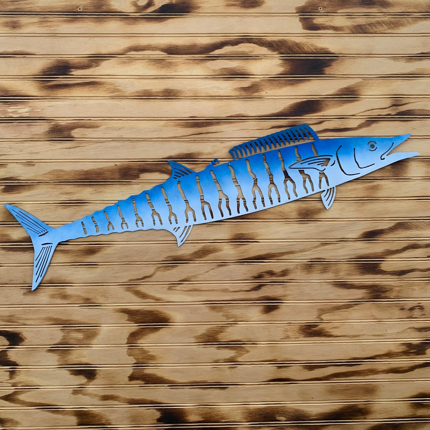 Wahoo | Hand-Painted | Metal Wall Art