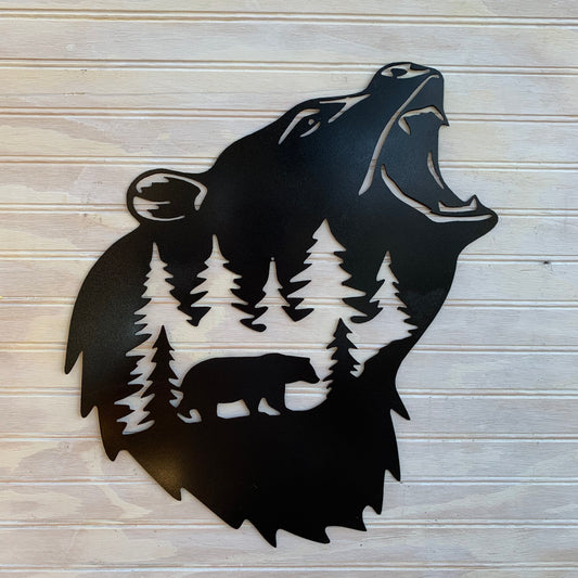 Bear in Bear | Metal Wall Art