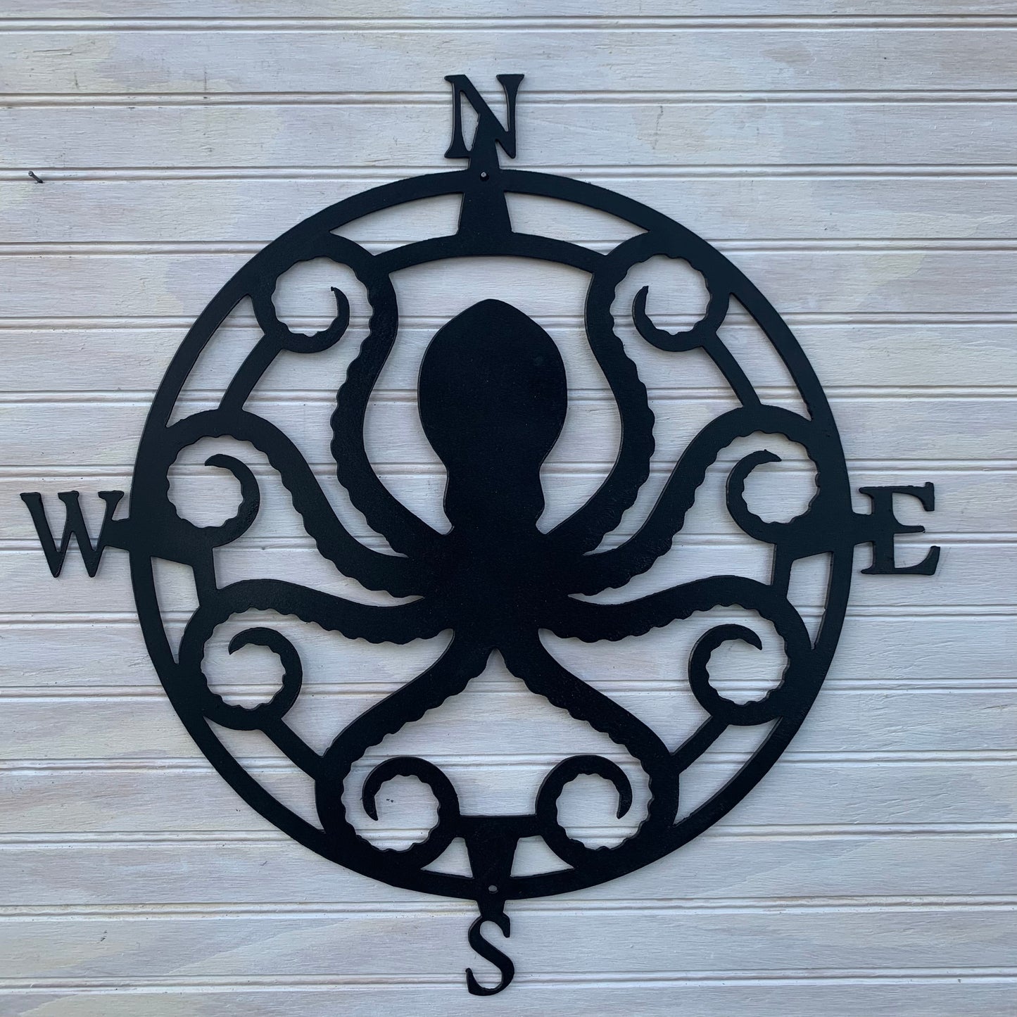 Octopus Compass | Metal Wall Art