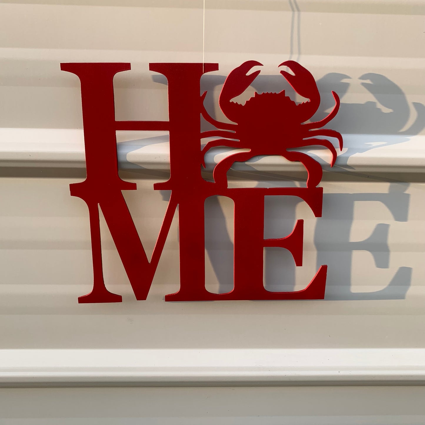 Home Sand Dollar or Crab Sign | Metal Wall Art