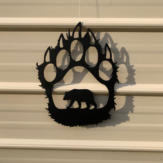 Bear Paw | Metal Wall Art