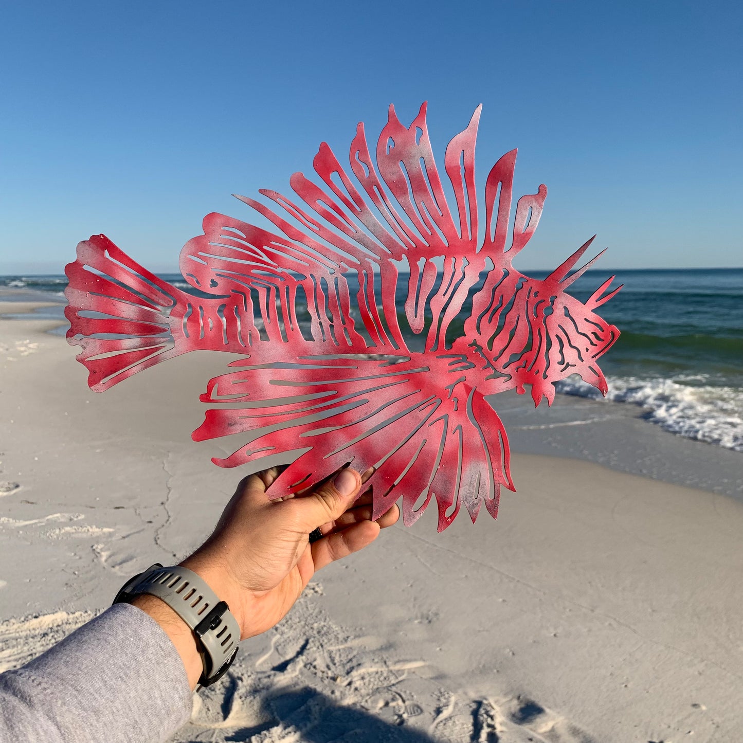 Lionfish | Hand-Painted | Metal Wall Art