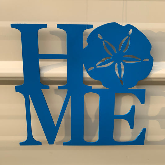 Home Sand Dollar or Crab Sign | Metal Wall Art