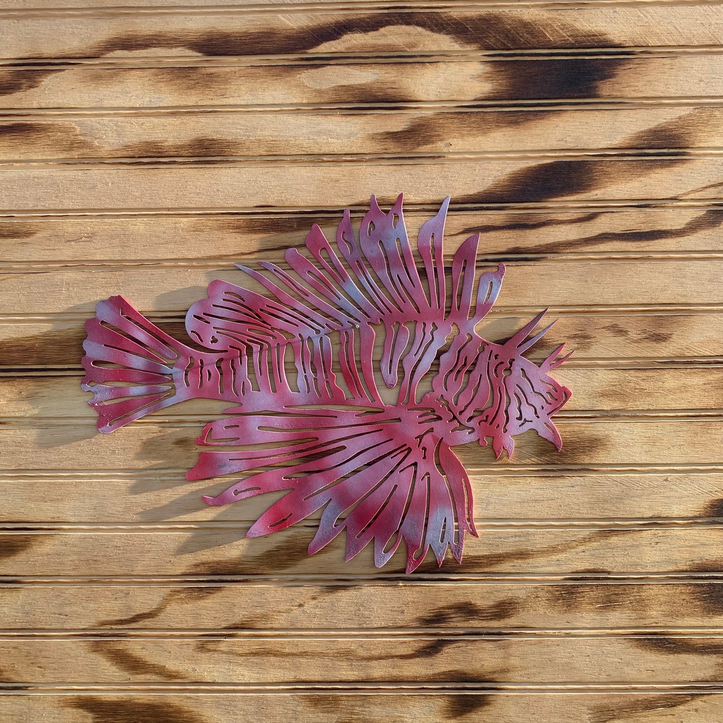 Lionfish | Hand-Painted | Metal Wall Art