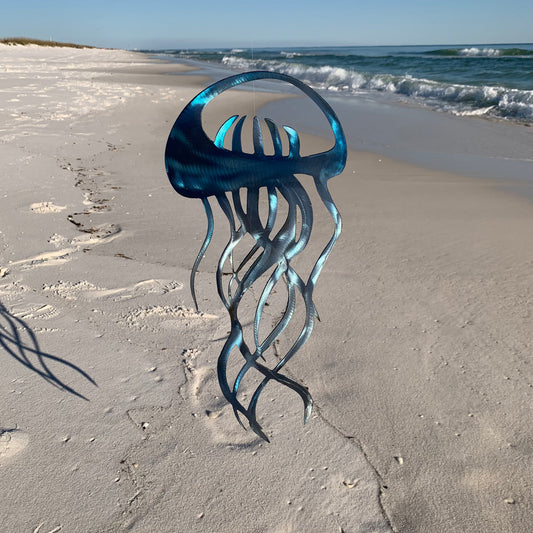 Jellyfish | 3D Effect | Metal Wall Art