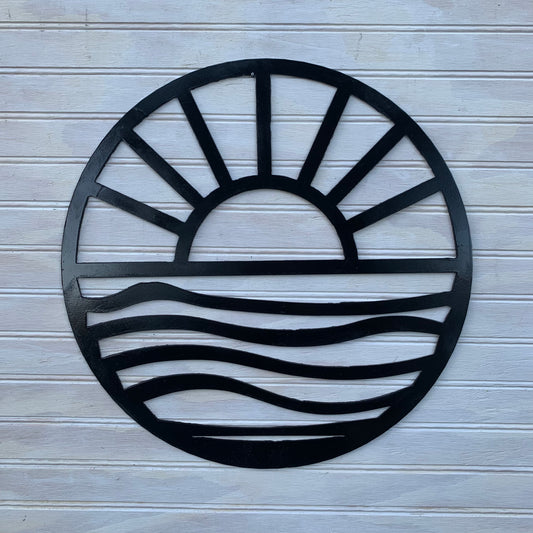 Sunset by the Sea | Metal Wall Art